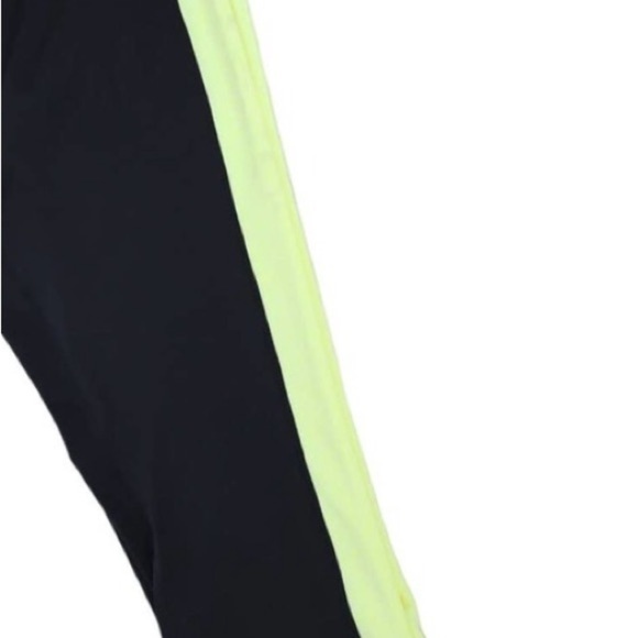 Ideology Womens Plus Size Colorblock Cropped Leggings-Womens 2X-Noir green ash - Picture 3 of 10